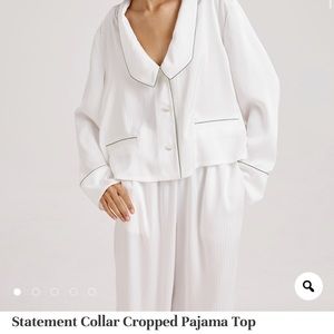 nap white pajama set (top and bottom)